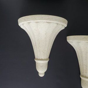 2pcs Plaster / Ceramic Wall Sconces Matte White Subtle Speckled Wall Display